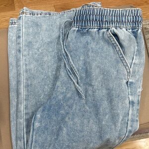 Light Blue Denim Jogger Jeans